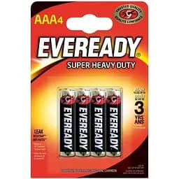 Элемент питания Energizer Eveready AAА Super Heavy Duty Brille 7638900227550 4 шт.