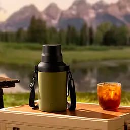 Термос Xiaomi MiJia Big Belly Thermos Cup 1L (MJDDB01PL) Green - мініатюра 3