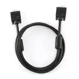 Кабель Cablexpert VGA - VGA (M/M), HD15, з 2-ма фер. кільцями, чорний, 5 м пакет (CC-PPVGA-5M-B) - мініатюра 4