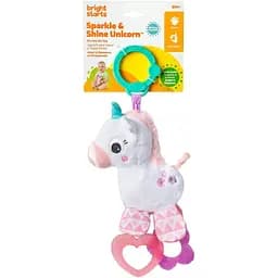 Підвіска-брязкальце Bright Starts Sparkle & Shine Unicorn On-the-Go Toy (11122) - мініатюра 2