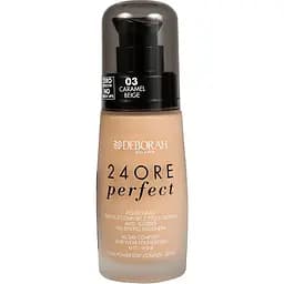 Тональная основа для лица Deborah 24Ore Perfect Foundation тон 03 (Caramel Beige) 30 мл