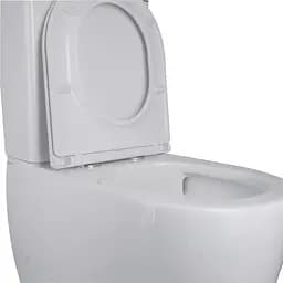 Унітаз-компакт Qtap Robin Ultra Quiet безободковий з сидінням Soft-close QT13222128AUQ1W, Білий - мініатюра 8