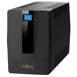 Джерело безперебійного живлення NJOY Horus Plus 1000 (PWUP-LI100H1-AZ01B), Lin.int., AVR, 4 x евро, USB, LCD, пластик - мініатюра 2