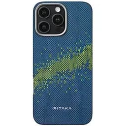 Светящийся в темноте карбоновый чехол Pitaka Tactile Woven Case (Lumintex™ Edition) StarPeak Milky Way Galaxy для iPhone 16 Pro Max (KI1604PMYG)
