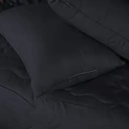 Літній постільний комплект MirSon Line Satin Light Pro Black Eco-Soft Сімейний (2200010973136) - мініатюра 2
