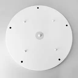 Кругла стельова основа у білому кольорі на 5 підвісів 40х3 см | Line F | Арт. BASE 5 WT