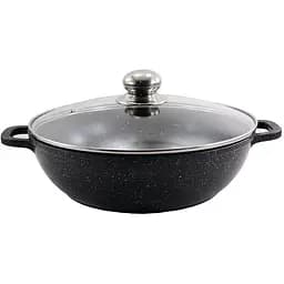 Каструля мілка Zauberg 2.5 л алюміній мармурове покриття індукція (BL-0524)