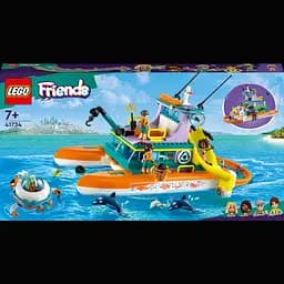 Уценка. Конструктор LEGO Friends Лодка морской спасательной бригады, 717 деталей (41734)