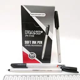 Ручка масляна Piano Correct, чорна, 50 шт., 1159-PT-BK