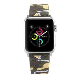 Ремінець Creasted для годинника Apple Watch 42 мм 44 мм силіконовий з пряжкою, Camouflage with yellow - мініатюра 2