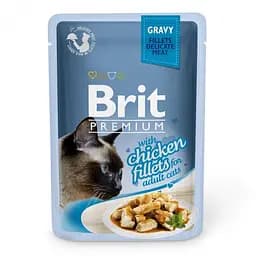 Корм влажний Brit Premium Cat Chicken Fillets 85 г