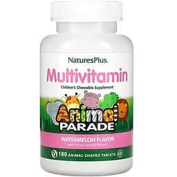 Вітаміни для дітей NaturesPlus Animal Parade зі смаком кавуна 180 цукерок
