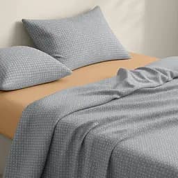 Дитяча преміум постільна білизна Cosas NORDIC WAVE CS7 110х140см (NordicWeave_El80-06WashedCottonWarmSand_140) - мініатюра 2