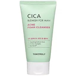 Пінка для вмивання Tony Moly Derma Lab Cica Blemish For Man Acne Foam Cleanser, 120 г - мініатюра 2