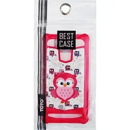 Чохол-накладка Toto Universal TPU case with image 5.5" Owl Pink - мініатюра 2