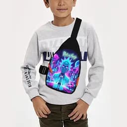 Сумка через плечо детская Рик и Морти 29х17 см сумка слинг для мальчика (02158)