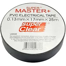 Стрічка електроізоляційна ALAN Master 17 x 0.15мм x 25м чорна
