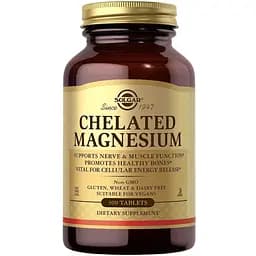 Магній хелат Solgar 100 таблеток