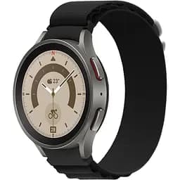 Ремінець для Samsung Galaxy Watch 4 Classic 42mm - чорний Watchbands Cloth Wave ширина кріплення 20мм нейлоновий (WB015-9596186)