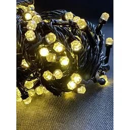 Новорічна гірлянда Рубін 12 м 200 Тепло білих лампочок