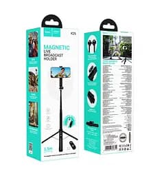 Селфі-штатив Hoco K25 1.50м трипід чорний