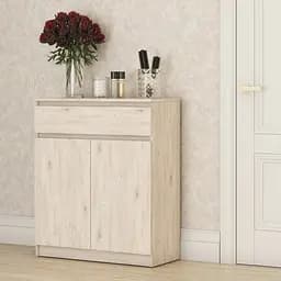 Тумба для взуття MebelStar Нео 80x35x95 см Аляска сірий (MBS-1240)