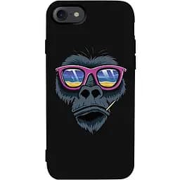 Чехол-накладка Toto Matt TPU 2 mm Print Case Apple iPhone 7/8/SE 2020 #67 Monkey Glass Black
