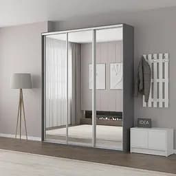 Шафа-купе Idea серія 7 200 x 45 x 210 см Антрацит Дзеркало
