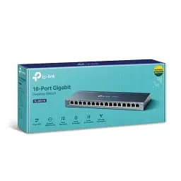 Комутатор TP-LINK TL-SG116, 16x100/1000 Mb/s, металевий корпус, некерований - мініатюра 4
