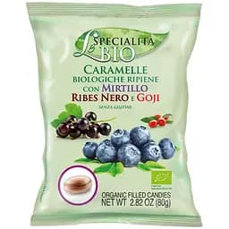 Льодяники Le Specialitа Bio з лохиною, чорною смородиною та годжі органічні 80 г