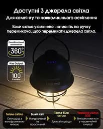 Кемпінговий підвісний ліхтарик Nitecore LR40 100лм з Power Bank Type-C (Білий) - мініатюра 10