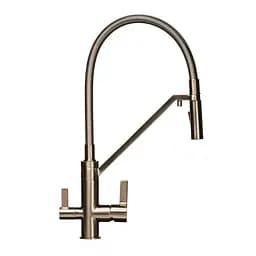 Смеситель для кухни под осмос Topaz Sardinia TS 8812-H24-PVD-S Нержавеющая сталь