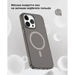 Чохол Vokamo Glacier для iPhone 15 Pro Max з магнітом чорний матовий - мініатюра 7