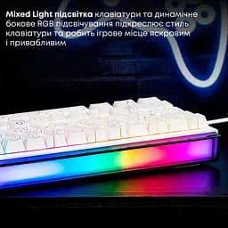 Клавіатура Ajazz NK68 Red switches Side contour White (NK68-R-S-W) - мініатюра 11