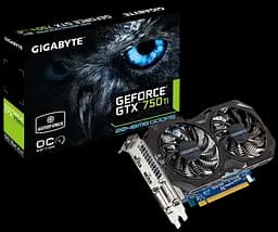 Відеокарта GeForce GTX 750 Ti 2GB Gigabyte WindForce OC (GV-N75TOC2-2GI) Б/В