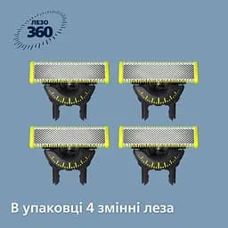 Змінне плаваюче лезо Philips OneBlade 360 4 шт. (QP440/50) - мініатюра 2