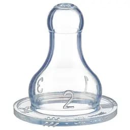 Силіконова соска для годування класична Bebe Confort 3102201500 2шт розмір S3 три швидкості (3220660267033)