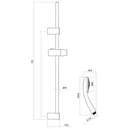 Душовий гарнітур Cersanit Vibe S951-021 - мініатюра 2