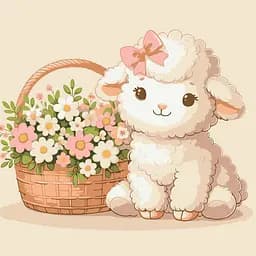 Картина по номерам "Волшебный ягненок" Art Craft 15599-AC 30х30 см