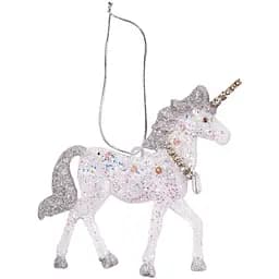 Прикраса новорічна Yes! Fun Єдиноріг гліттер 11 см акрил (974940)