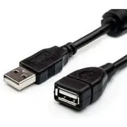 Кабель Atcom Usb 2.0 AM/AF 1 ferite пакет длина 1.5 м черный