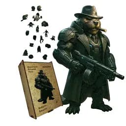 Деревянный фигурный пазл Бобрито Бандито, А1, Деревянная коробка 500+ элементов