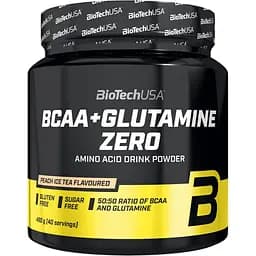Амінокислоти BiotechUSA BCAA+Glutamine Zero Персиковий чай 480 г