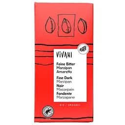 Шоколад Vivani Fine Dark Marzipan Amaretto чорний органічний 100 г