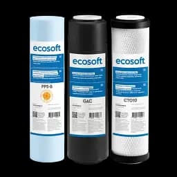 Покращений комплект картриджів Ecosoft 1-2-3 для фільтрів зворотного осмосу (CHV3ECO) - мініатюра 2