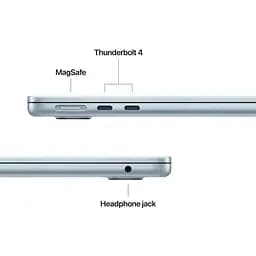 Ноутбук Apple 13.6 MacBook Air / M5/16GB/512SSD/UMA/MacOS/Sky Blue (MDHH4UA/A) - мініатюра 6