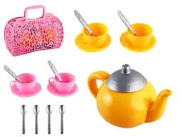 Корзинка с набором посуды ТехноК, 25x22x11 см