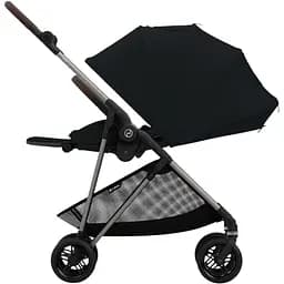 Коляска Cybex Melio Moon Black з бампером чорна (522002647) - мініатюра 4