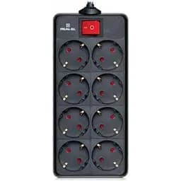 Мережевий фільтр живлення REAL-EL REAL-EL RS-8 PROTECT, 3m, black (EL122300022)