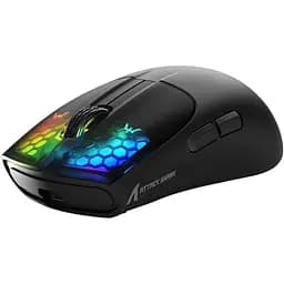 Миша бездротова Aattack SHARK X5 з акумулятором та підсвічуванням 2,4G+Bluetooth Black
